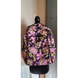 Vera Bradley Backpack Large Travel Laptop Floral Quilted Bag Pirouette